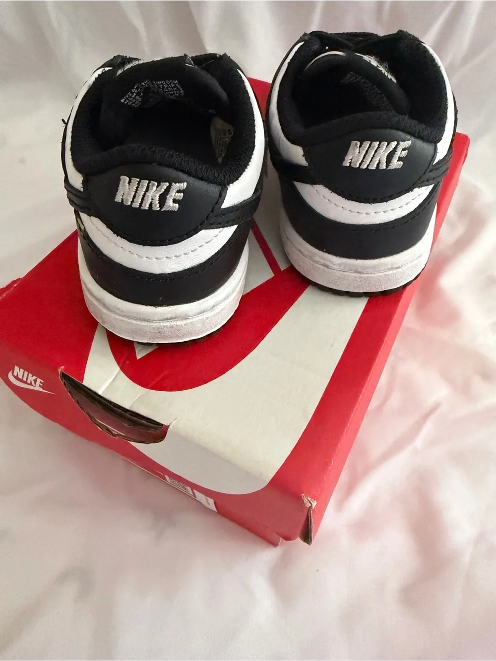 Nike Kids Black and White Retro Sneakers PANDA